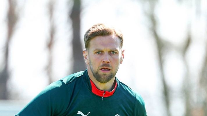 Niclas Füllkrug (attaccante AC Milan), qui durante una seduta di allenamento con i rossoneri a Milanello | Milan News (Getty Images) Fullkrug (quasi) deciso il destino dell'attaccante al Milan: parla Moretto