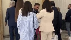 Conte a Napoli con la famiglia, presenti moglie e figlia alla conferenza