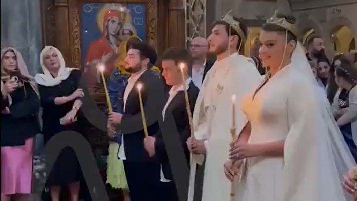 VIDEO Kvaratskhelia, matrimonio con la sua Nitsa: ecco il momento del sì - immagine 1