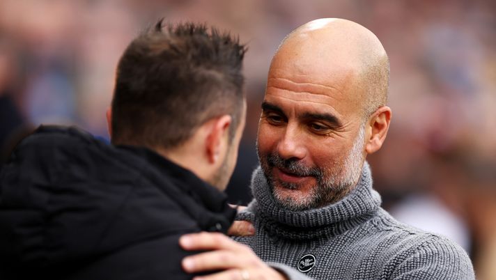 Roberto De Zerbi e Pep Guardiola