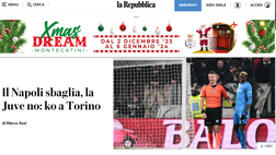 Il Napoli sbaglia, la Juve no: ko a Torino