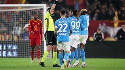 VIDEO / Roma-Napoli 2-0, le espulsioni di Politano e Osimhen