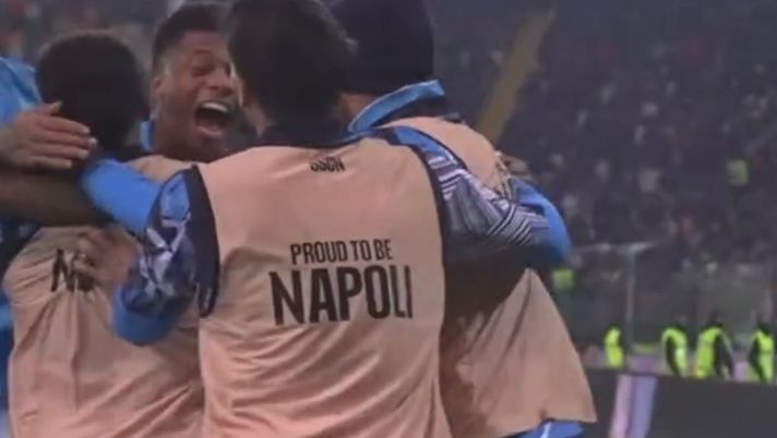 VIDEO L’esultanza degli azzurri al gol dell’1-2 ripresa da bordocampo - immagine 1