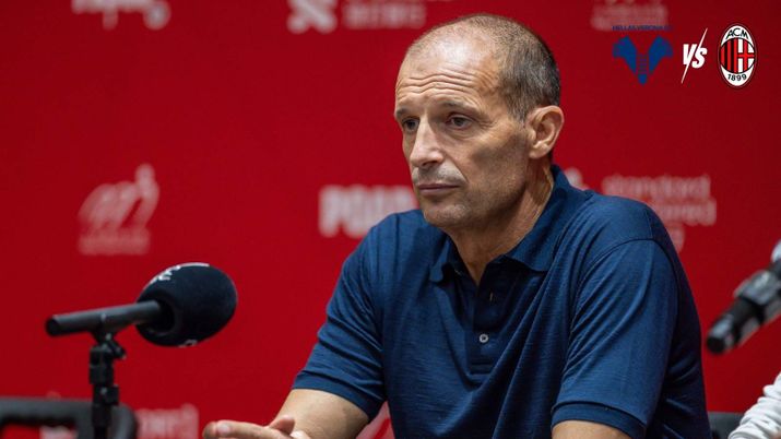Massimiliano Allegri allenatore AC Milan dichiarazioni post-partita 'Sky Sport' Verona-Milan 2025-2026