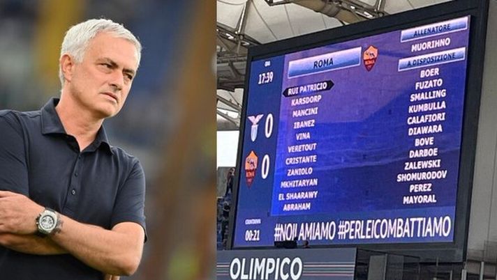 Derby di Roma, Dazn tira la giacca a Mourinho: nei hai persi due, tocca a te… - immagine 1