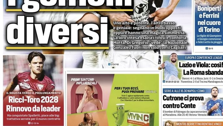 PRIMA PAGINA TUTTOSPORT OGGI: “Cutrone ci prova contro Conte” - immagine 1