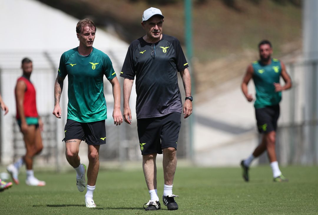 Rovella e Maurizio Sarri