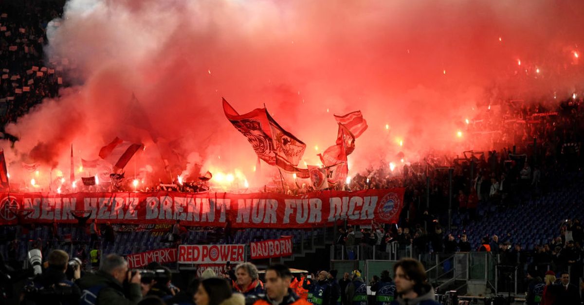 Lazio Bayern – Denunicati 4 tifosi tedeschi. Uno ha rotto il vetro divisorio