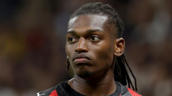 Rafael Leao, attaccante AC Milan, qui durante Milan-Juventus di Serie A