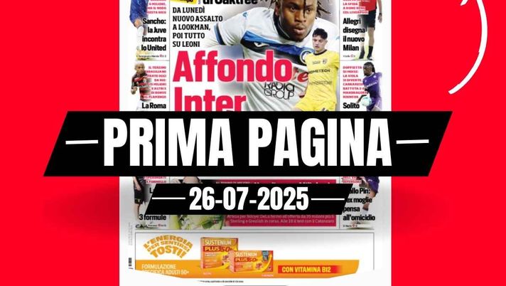 Prima pagina Corriere dello Sport: Allegri disegna il nuovo Milan