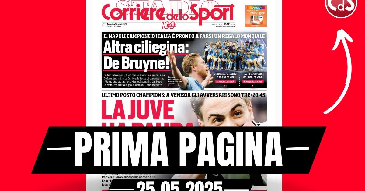 Prima pagina Corriere dello Sport: “Italiano e Bologna, ci siamo” Prima pagina Corriere dello Sport: “Italiano e Bologna, ci siamo”