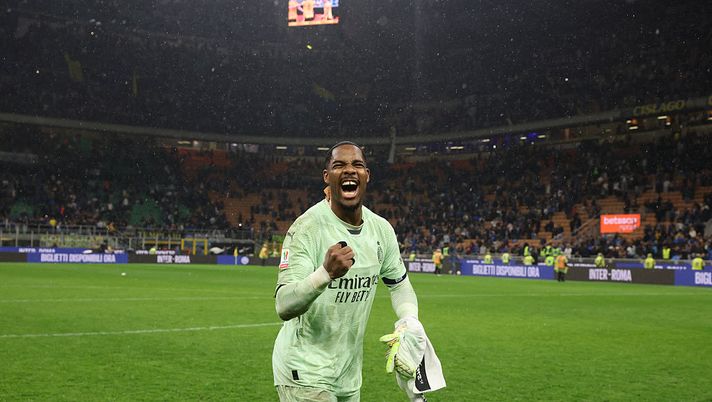 inter-milan-interviste-maignan-mediaset-giocatore-san-siro-diretta-live-risultato-coppa-italia