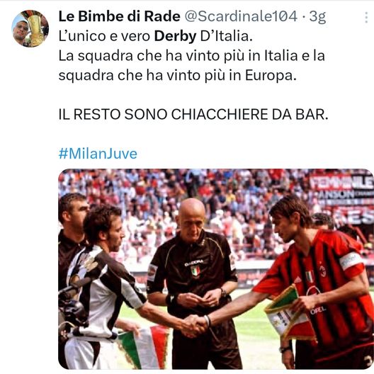 Social, i tifosi insistono: è Milan-Juve il vero derby d’Italia- immagine 2