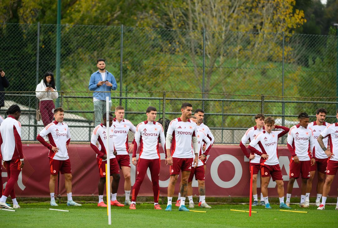 Trigoria, la rifinitura in vista del Tottenham – FOTO GALLERY - immagine 9