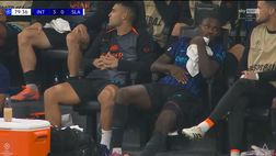 Inter-Slavia, Thuram esce toccandosi la coscia. Ed ecco cosa ha risposto al medico preoccupato