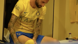 CR7 e Brozovic nello spogliatoio: che clima!