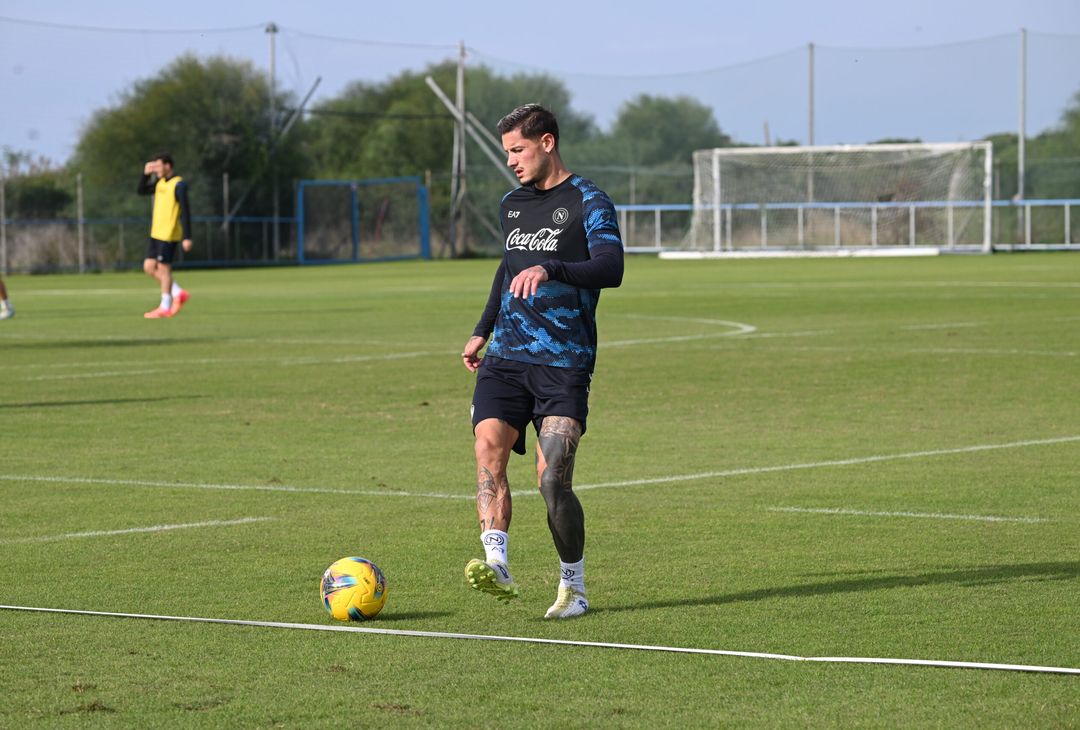 Allenamento a Castel Volturno senza i nazionali