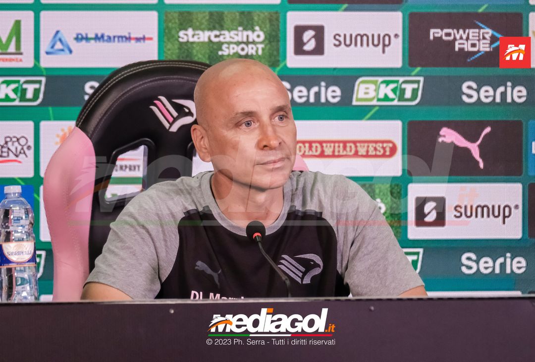 FOTO PALERMO, verso la Reggiana: Eugenio Corini in sala stampa (GALLERY) - immagine 16
