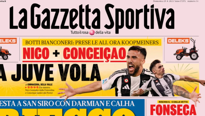 PRIMA PAGINA GAZZETTA DELLO SPORT OGGI: “L’ultimo Napoli senza Lukaku” PRIMA PAGINA GAZZETTA DELLO SPORT OGGI: “L’ultimo Napoli senza Lukaku” - immagine 1