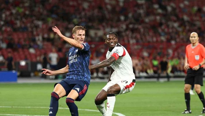 Amichevole Arsenal-Milan 1-0 Odegaard Leao