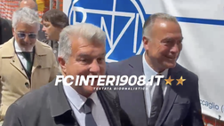 VIDEO FCIN1908 / Inter-Barcellona, Laporta al pranzo Uefa: “Fiducia nei giocatori”