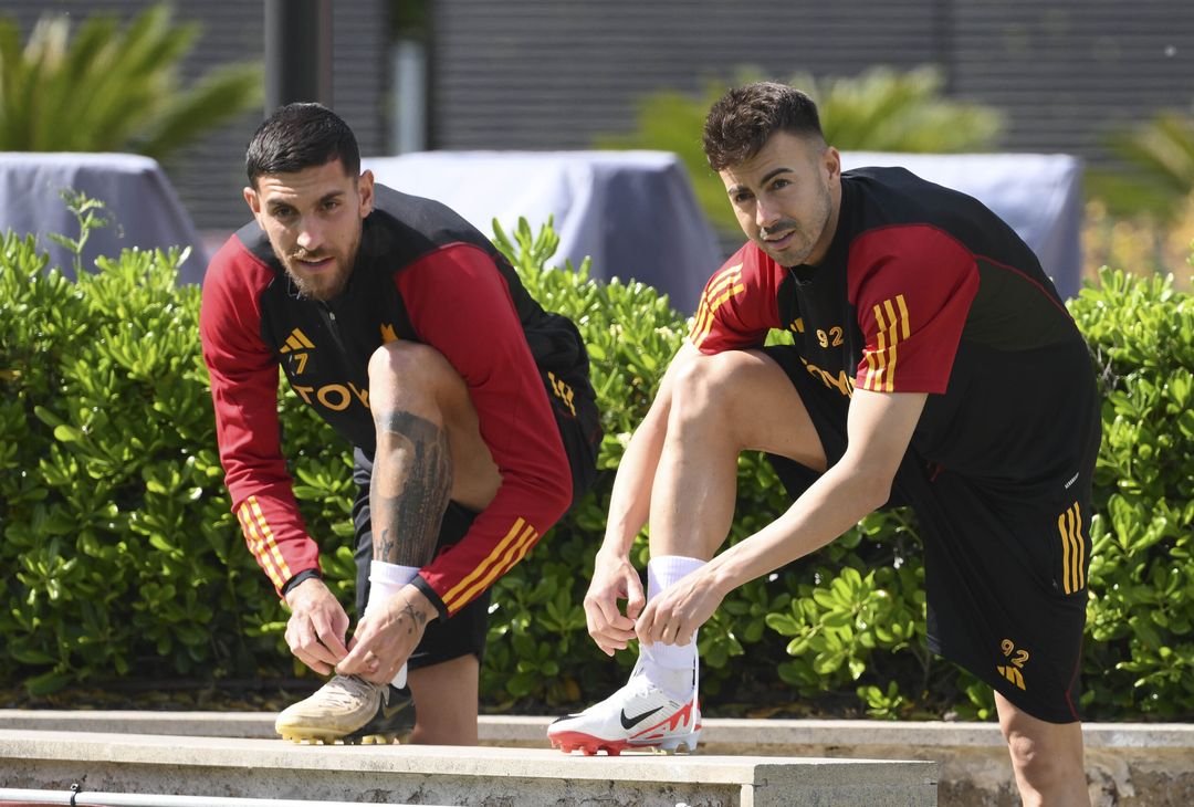 Trigoria, Mancini torna ad allenarsi in gruppo. Ancora ko Lukaku – FOTOGALLERY - immagine 8