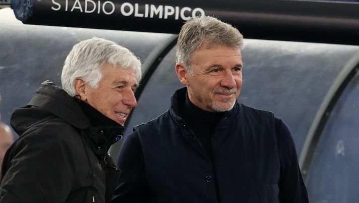 ROME, ITALY - DECEMBER 28: The SS Lazio head coach Marco Baroni and Atalanta head coach Gian Piero Gasperini lookon during the Serie A match between SS Lazio and Atalanta at Stadio Olimpico on December 28, 2024 in Rome, Italy. (Photo by Paolo Bruno/Getty Images) Roma-Torino, le formazioni ufficiali di Gasperini e Baroni - immagine 1