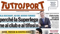 PRIMA PAGINA TUTTOSPORT OGGI: “De Laurentiis shock! Pure il figlio si dissocia”