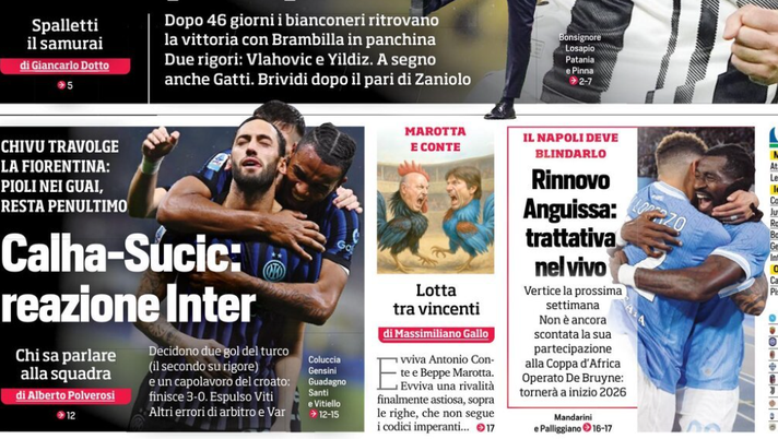 Il Napoli sui media: le prime pagine dei quotidiani di oggi- immagine 1