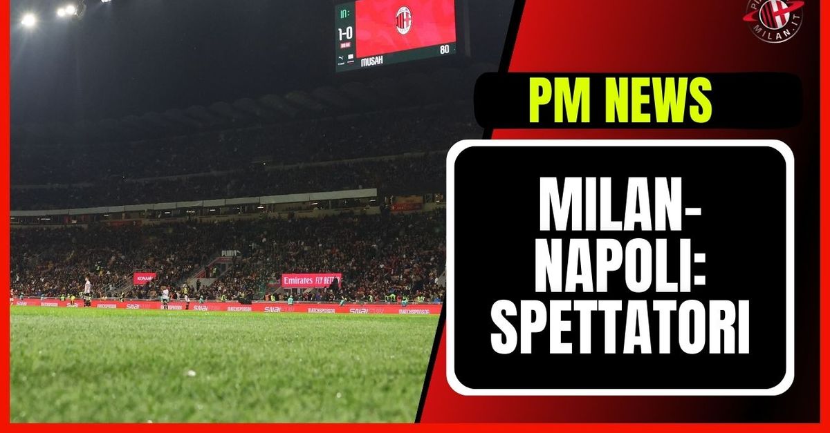 Milan Napoli, il dato finale sugli spettatori a ‘San Siro’ | Serie A News