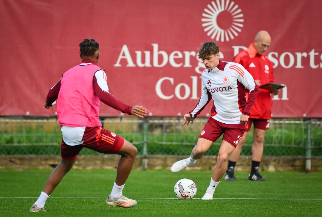 Trigoria, la rifinitura in vista della gara contro il Bologna – FOTO GALLERY - immagine 12