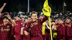 Derby, Reale imita Koné: l’esultanza con la bandierina conquista anche il francese