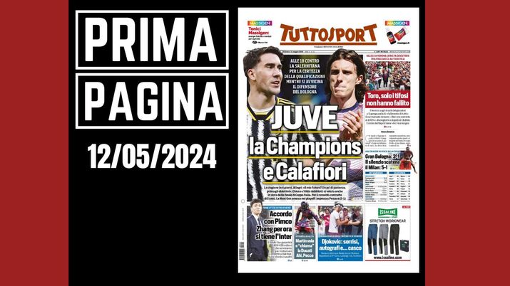 Prima Pagina Tuttosport domenica 12 maggio Prima Pagina Tuttosport domenica 12 maggio