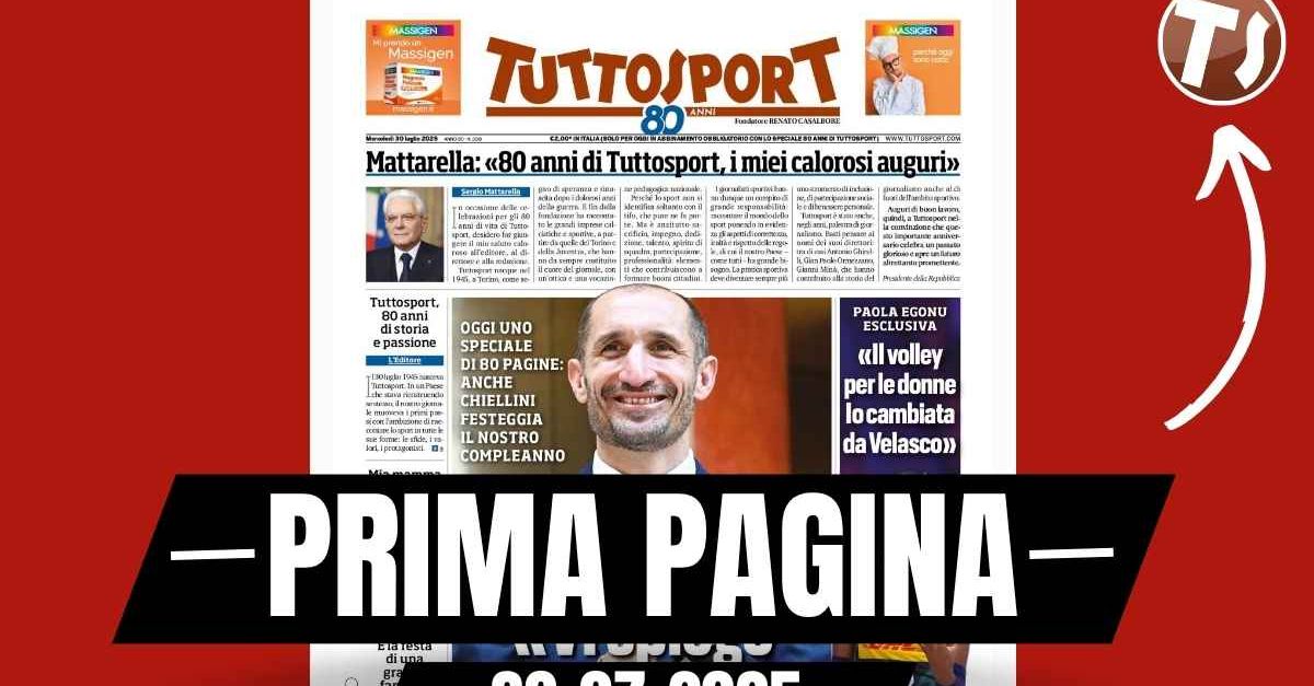 Prima pagina Tuttosport: “Chiellini: ‘Vi spiego la nuova Juventus Prima pagina Tuttosport: “Chiellini: ‘Vi spiego la nuova Juventus