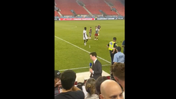 VIDEO / Insigne difende il figlio: rissa sfiorata con Ampomah