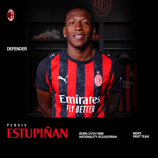 (Foto tratta da profilo X @acmilan)  pervis-estupinan-milan-contratto-ufficialita-nuovo-giocatore-calciomercato