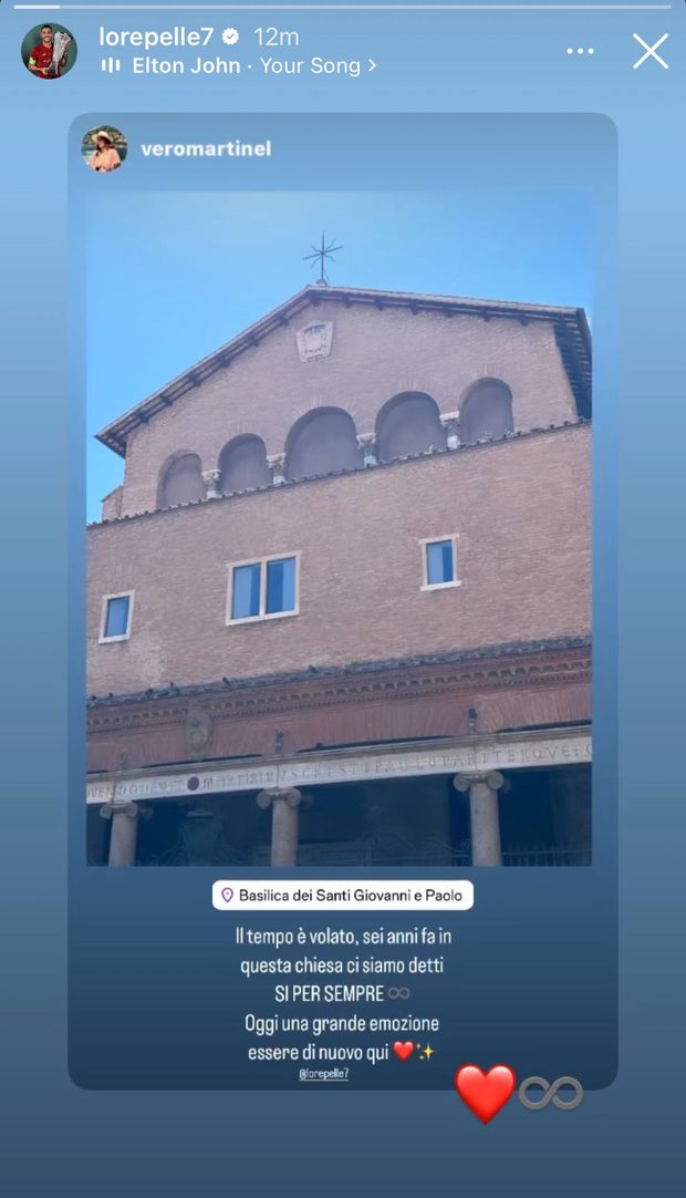 Pellegrini, il dolce ricordo della moglie: “Sei anni fa ci siamo detti si”- immagine 2