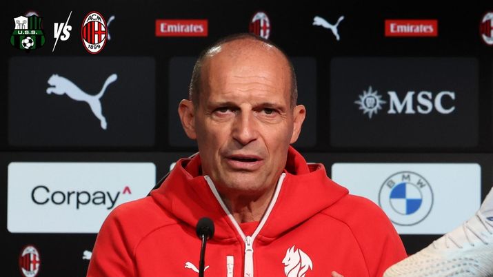 Conferenza Allegri pre Sassuolo-Milan in diretta | Live PM