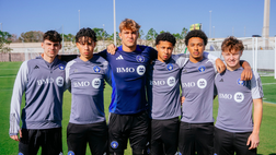 Jesse Saputo al Camp con il Montreal Cf