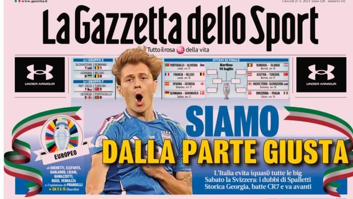 PRIMA PAGINA GAZZETTA DELLO SPORT OGGI: “Inzaghi al rinnovo, ci metto la firma”