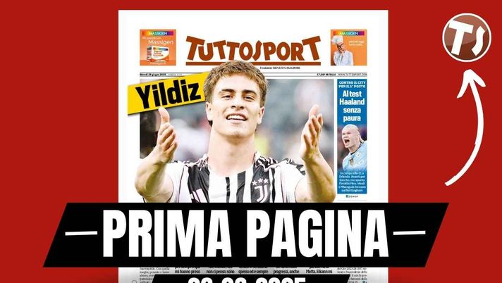 Prima pagina Tuttosport: 'Ricci al Milan da Allegri per 25 milioni'
