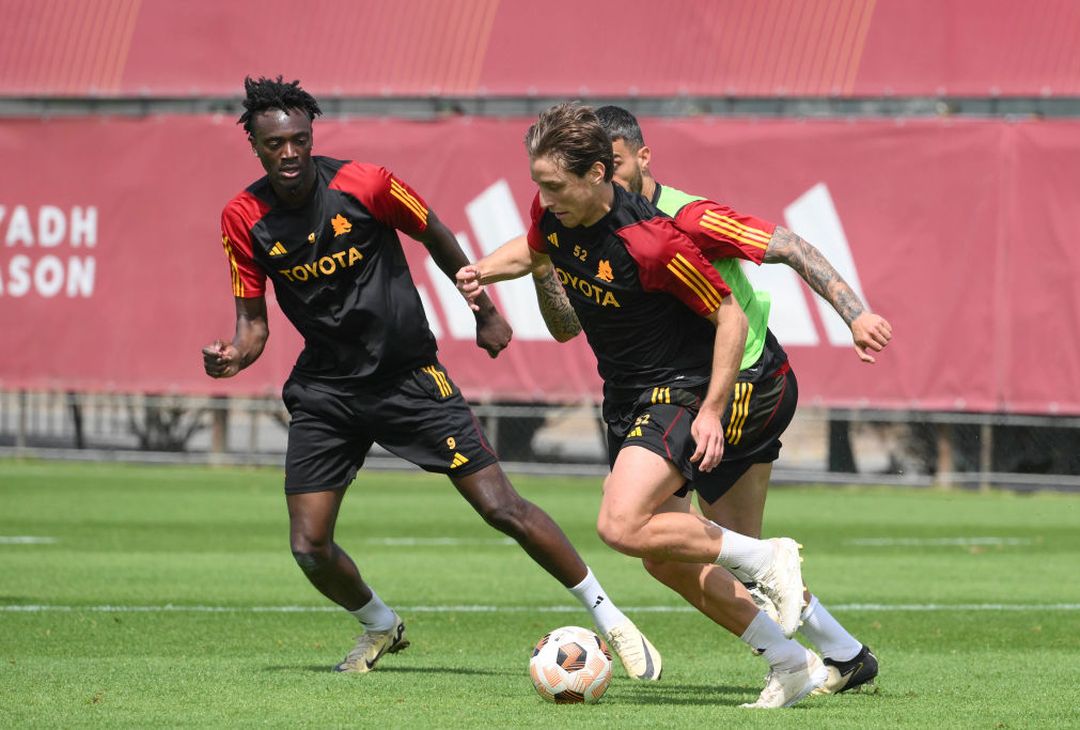 Roma, allenamento a Trigoria in vista del Milan: c’è Azmoun – FOTO GALLERY - immagine 20