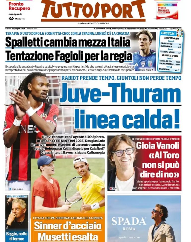 EDICOLA / TS: Grana Inter, il Bayern chiama Calhanoglu. Juve-Thuram, linea calda - immagine 1
