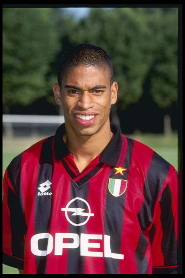 Aug 1996: A portrait of Michael Reiziger of A.C Milan taken during the club photocall. Mandatory Credit: Allsport UK Ajax