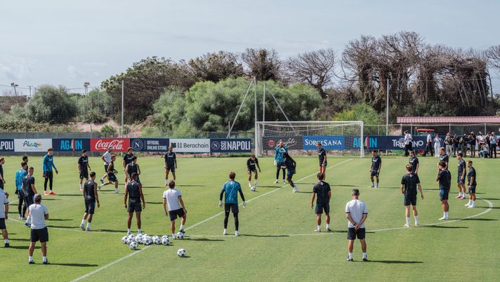 napoli report allenamento
