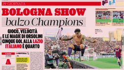 Bologna quarto da solo in classifica: le aperture dei quotidiani