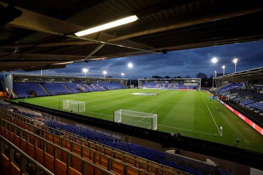 Il piccolo stadio in cui The New Saints giocano le partite casalinghe in Europa (Photo by Jan Kruger/Getty Images) Champions League, manca la maglia e Holden deve giocare con il numero scritto a penna- immagine 3