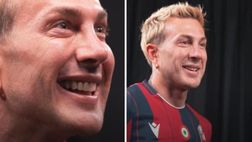 Bologna, Bernardeschi prova la maglia numero 10 e reagisce così | VIDEO