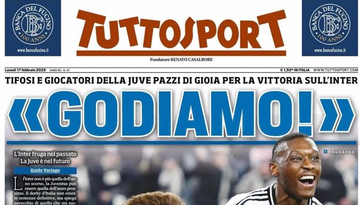 prima pagina tuttosport oggi