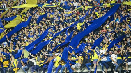 I tifosi del Boca alla Bombonera